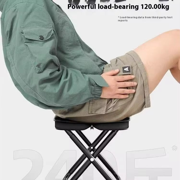 Zippered Foldable Stool for Instant Portable Seating | Compact Folding Stool | Lightweight and Ready Anywhere | Quick Open | Built-In Carry Feature