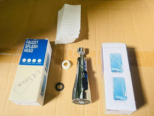 360° Swivel Kitchen Faucet Extension | Flexible Tap Attachment with 3 Function Water Saving Aerator | Sink and Basin Tap Adapter